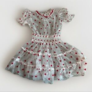 Disney Minnie Mouse Mesh Dress Girls 5/6 Valentine’s Day Spring